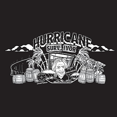 Hurricane Hillary Bourbon and the T-Shirt - XX Large